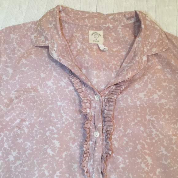 J. Crew “The Perfect Shirt” in Floral Chamomile -M - Picture 5 of 6
